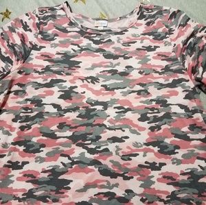 3XL LuLaRoe Carly swing dress pink Camouflage